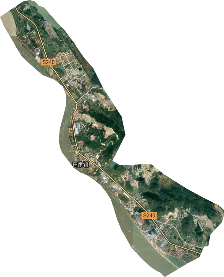 田镇街道卫星图