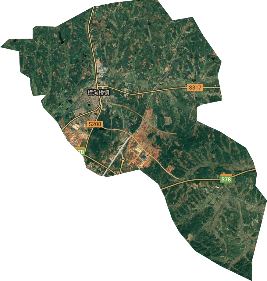 横沟桥镇卫星图