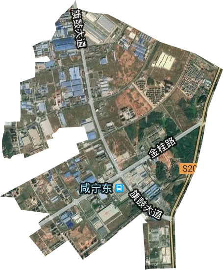 咸宁市经济技术开发区卫星图