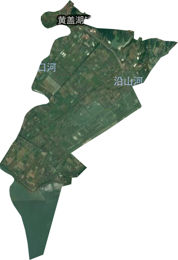 黄盖湖镇卫星图
