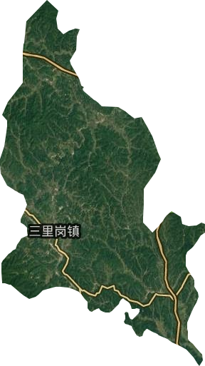 三里岗镇卫星图