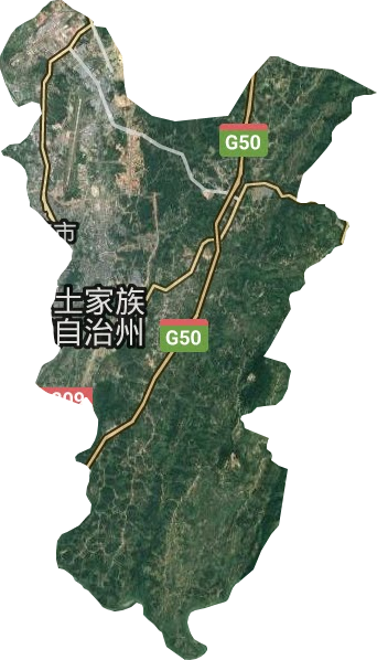 舞阳坝街道卫星图