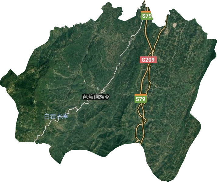芭蕉侗族乡卫星图