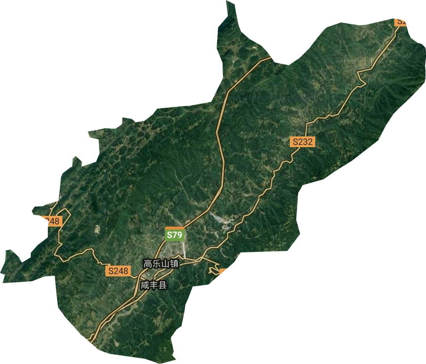 高乐山镇卫星图