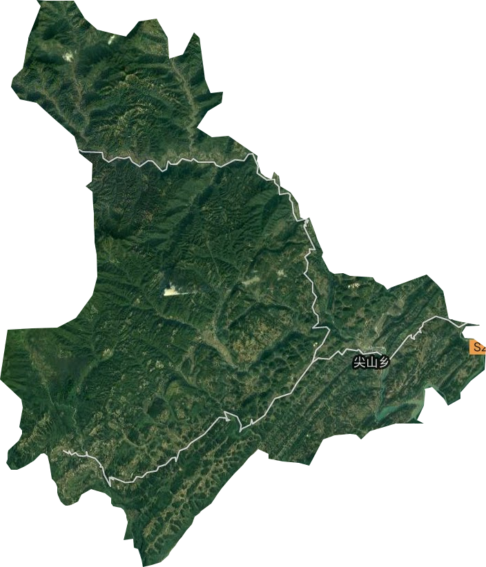 尖山乡卫星图
