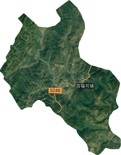 百福司镇卫星图