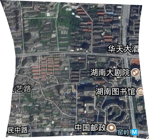文艺路街道卫星图