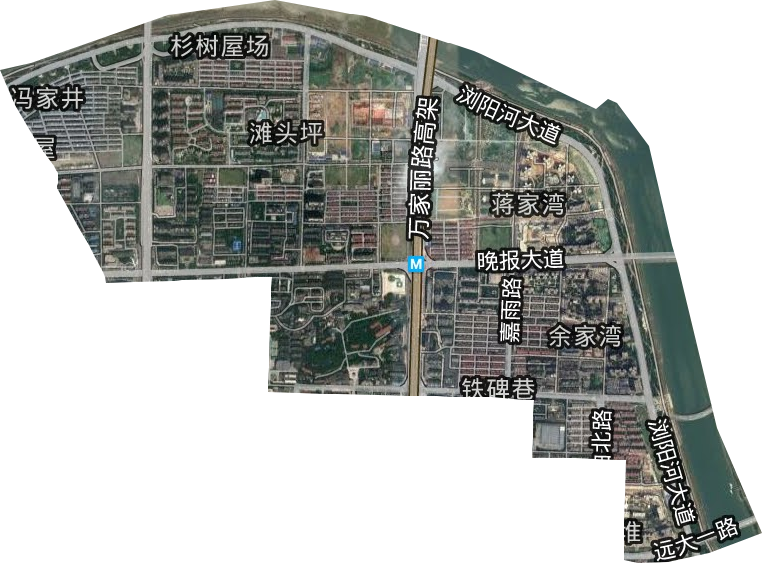 马王堆街道卫星图