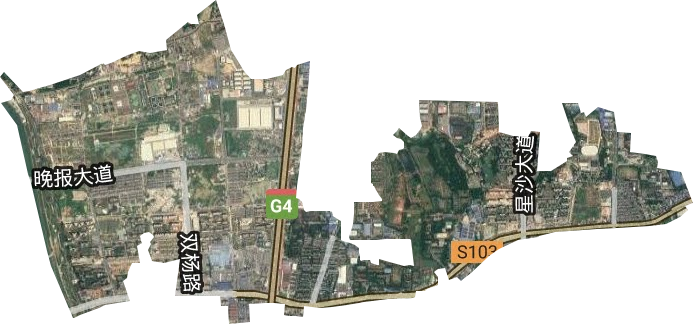 马坡岭街道卫星图