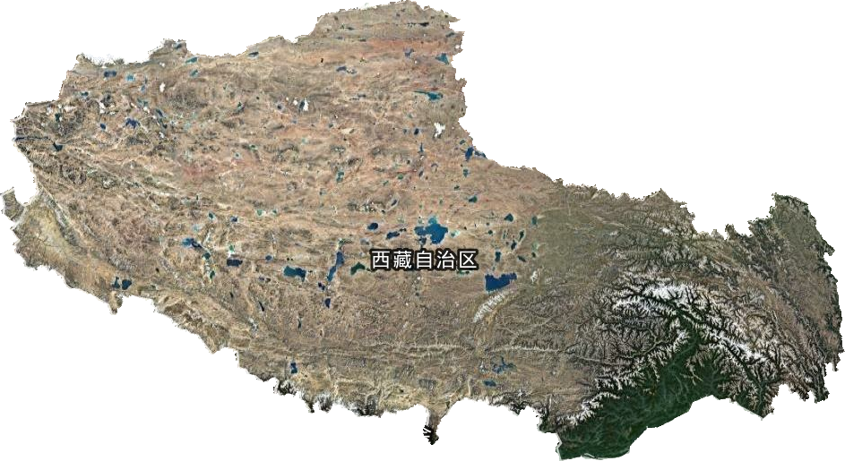 西藏自治区卫星图