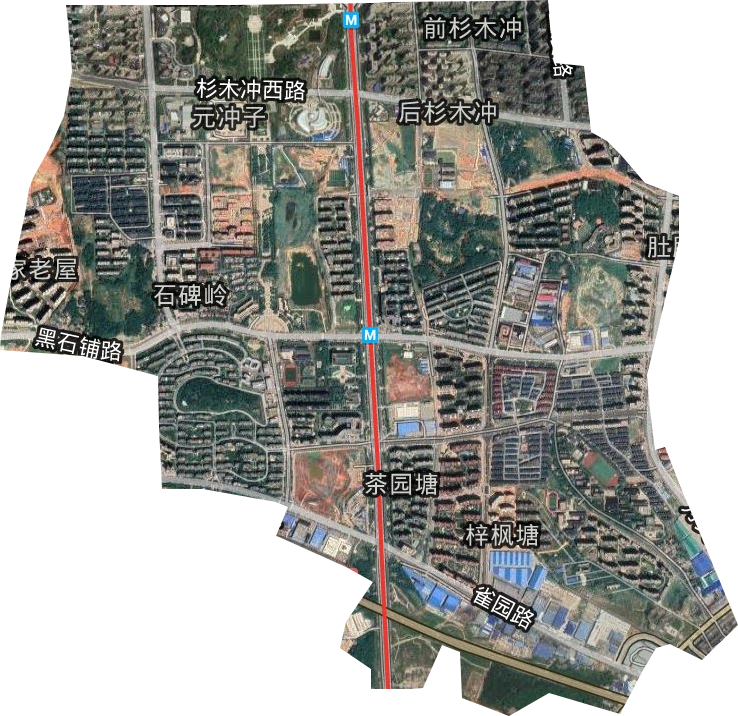 桂花坪街道卫星图