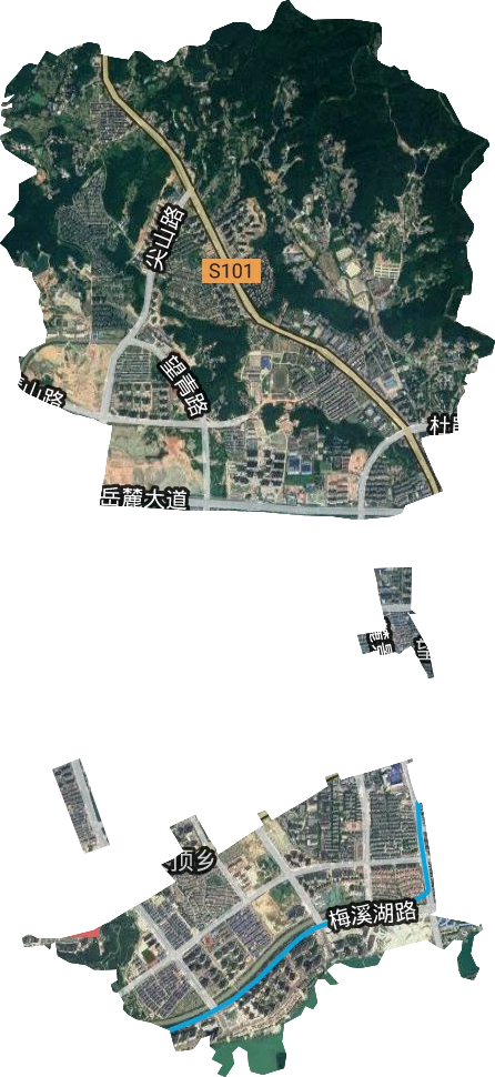 天顶街道卫星图