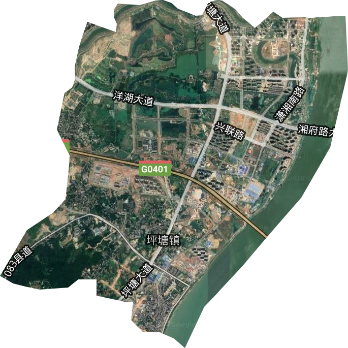 洋湖街道卫星图