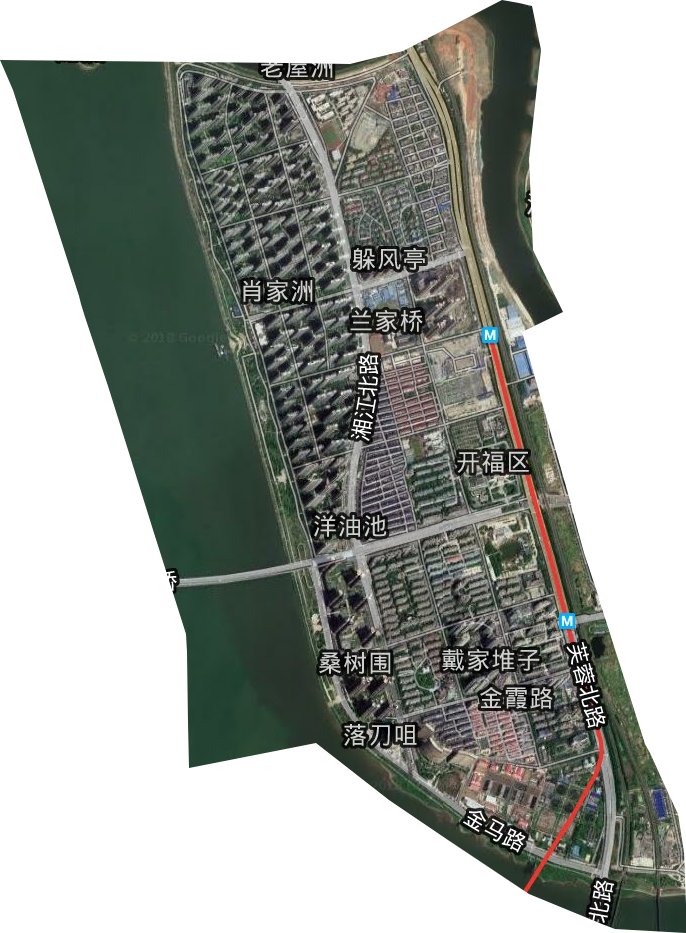 芙蓉北路街道卫星图