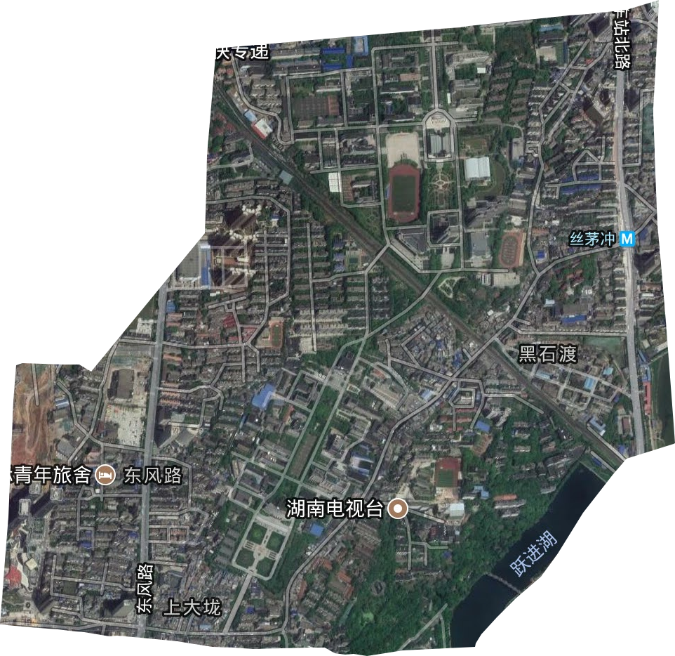 东风路街道卫星图