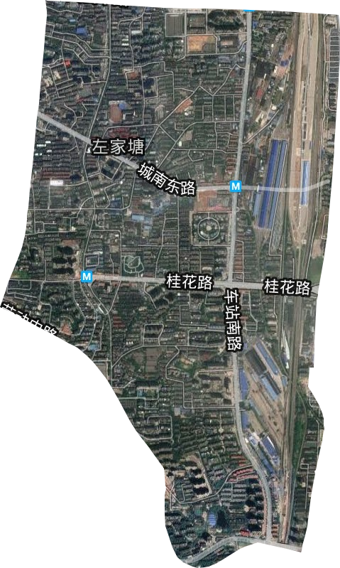 左家塘街道卫星图