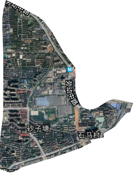 砂子塘街道卫星图