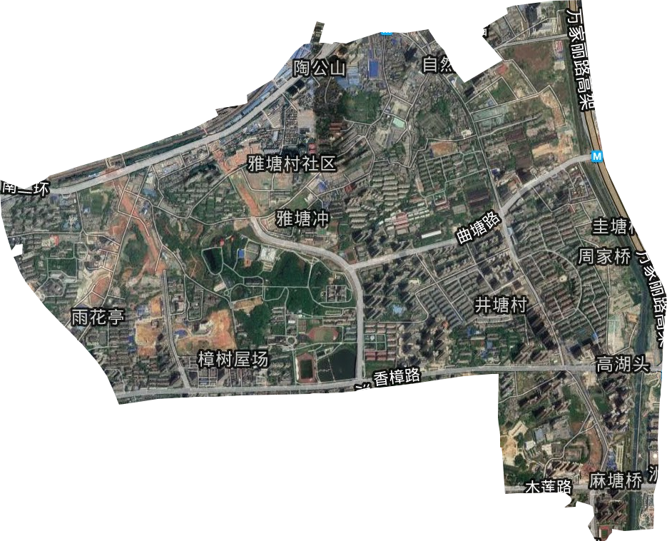 雨花亭街道卫星图