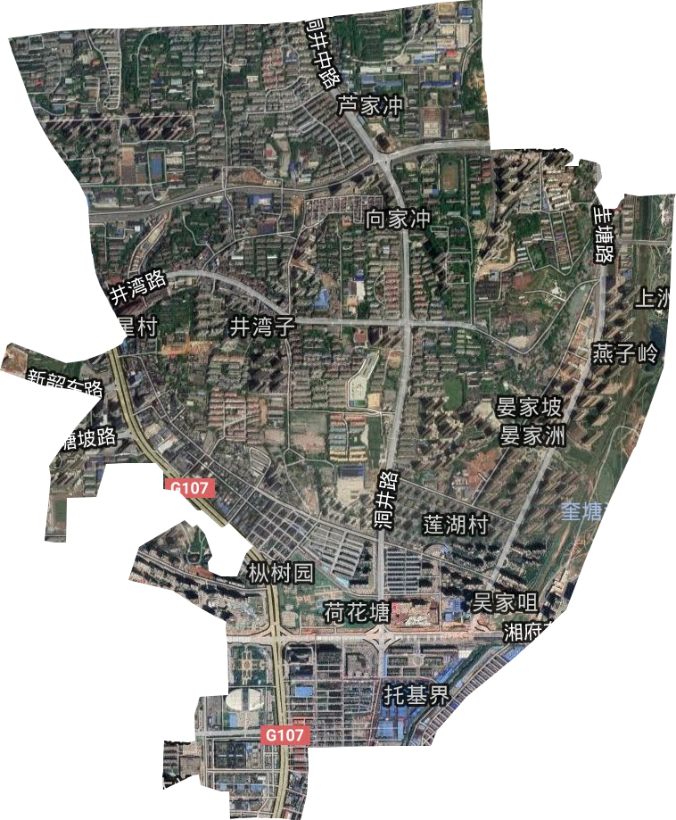 井湾子街道卫星图