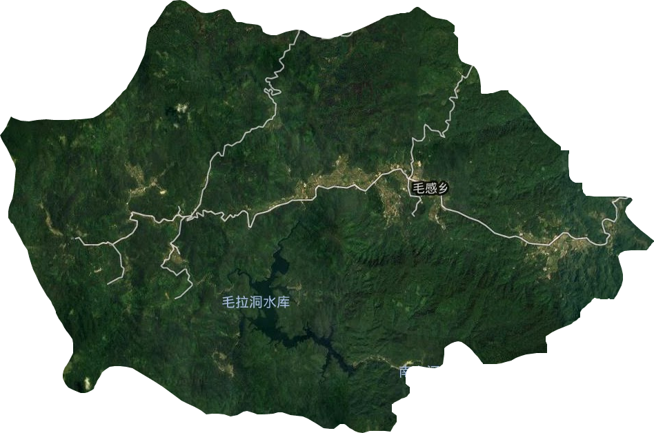 毛感乡卫星图