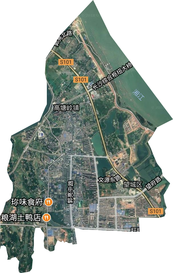 高塘岭街道卫星图
