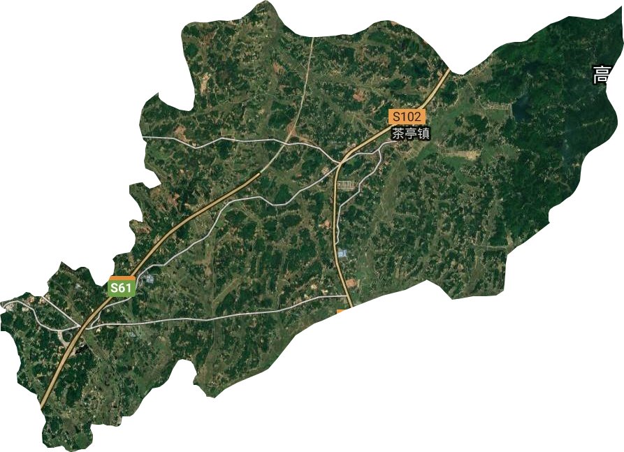 茶亭镇卫星图