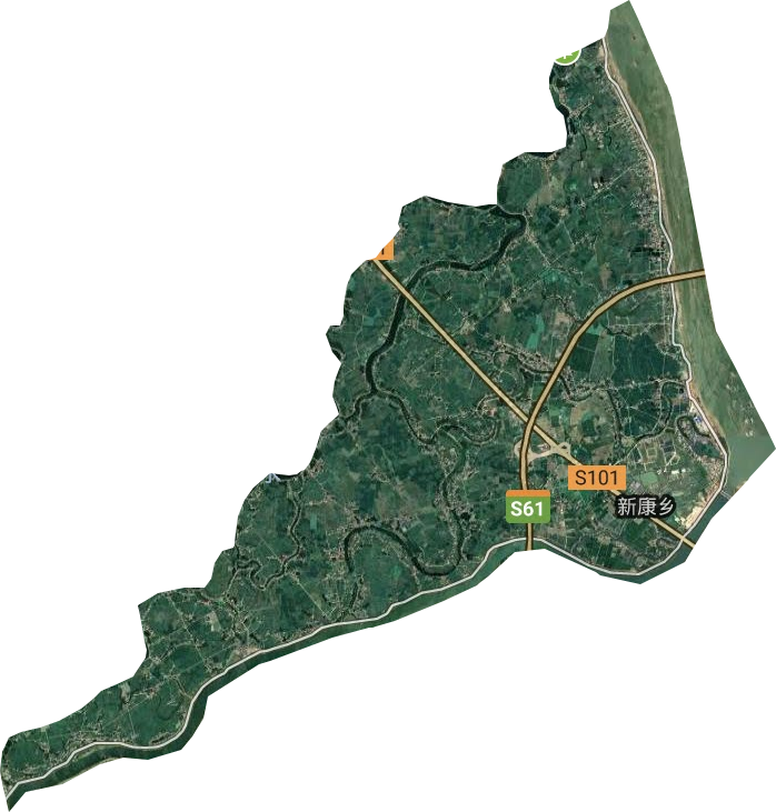 新康乡卫星图