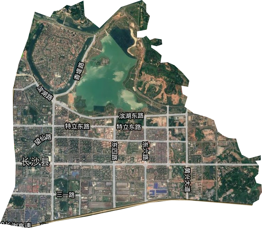 星沙街道卫星图