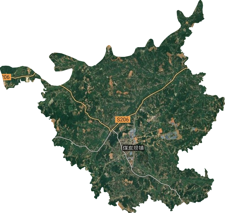 煤炭坝镇卫星图