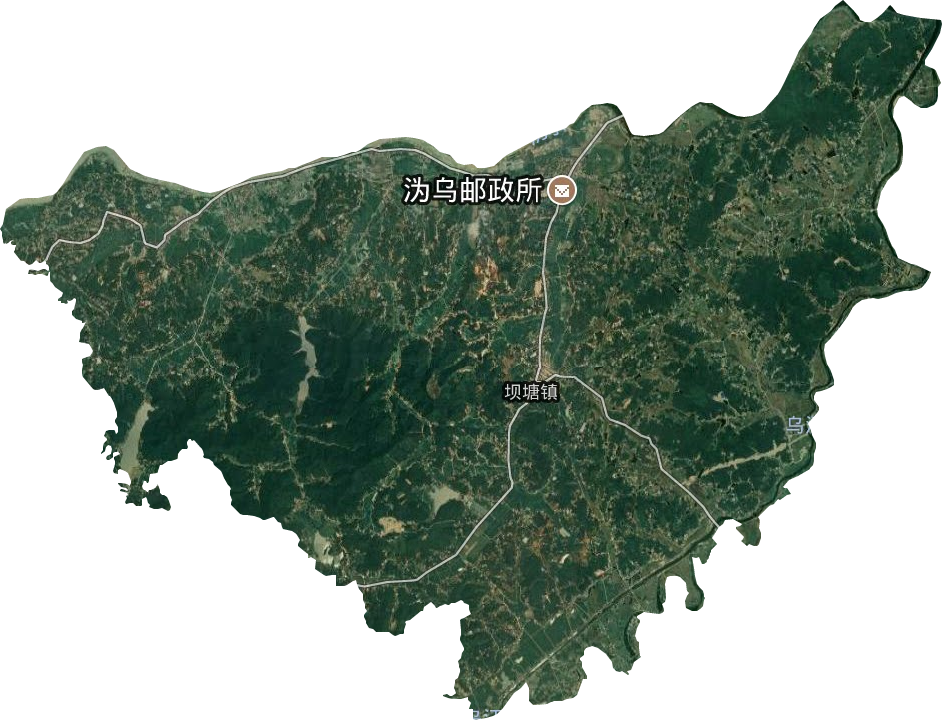 坝塘镇卫星图