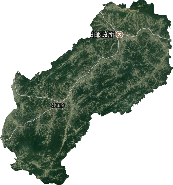 沙田乡卫星图