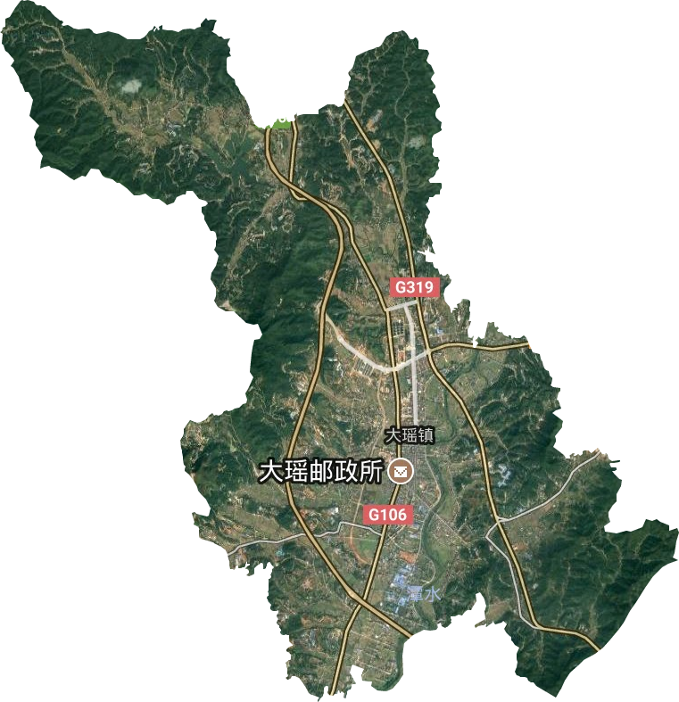 大瑶镇卫星图