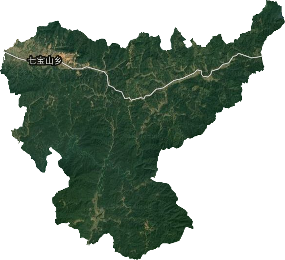 七宝山乡卫星图