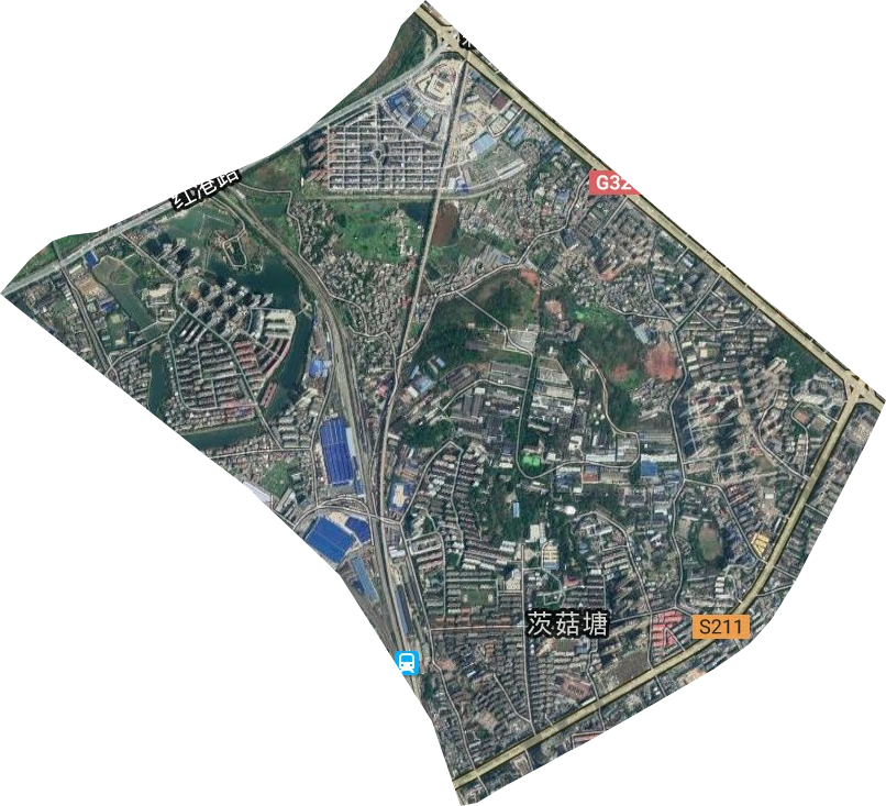 茨菇塘街道卫星图