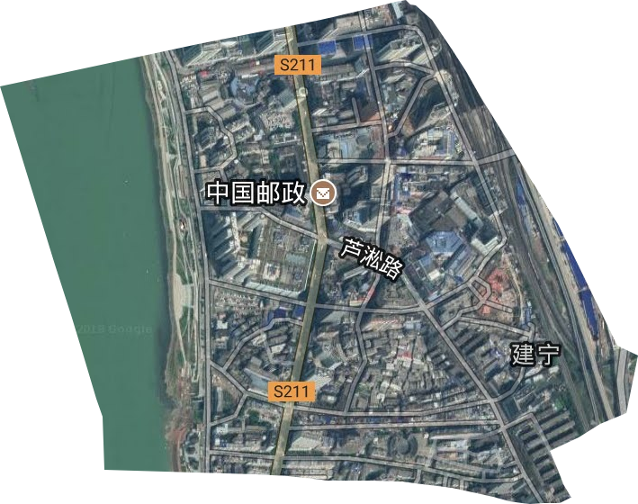 建宁街道卫星图