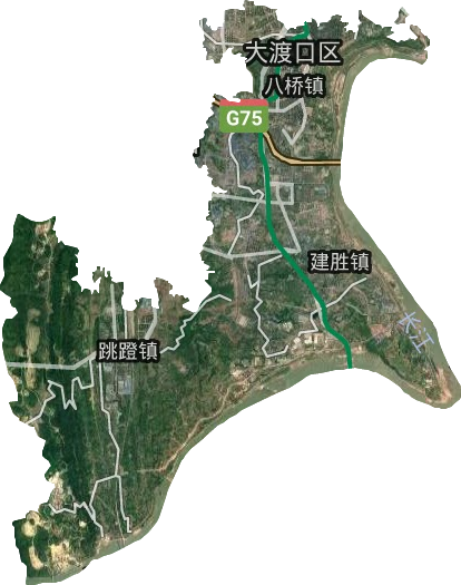 大渡口区卫星图