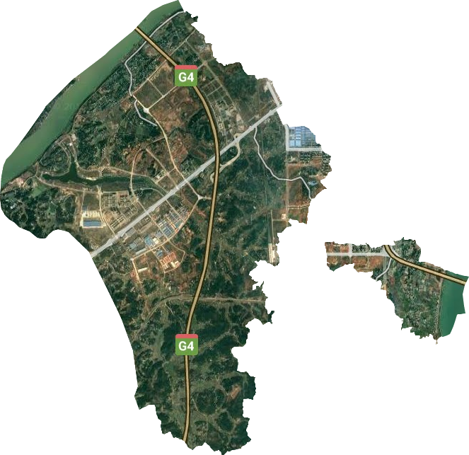 马家河镇卫星图