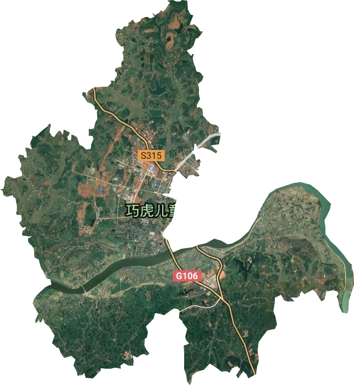 江桥街道卫星图