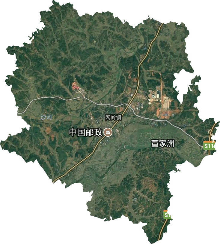 网岭镇卫星图