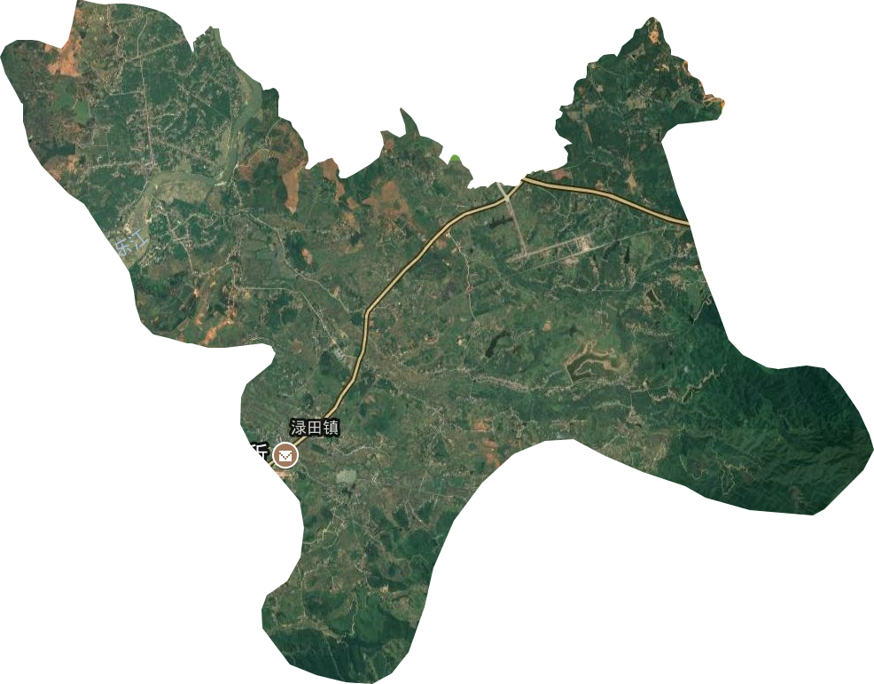 渌田镇卫星图
