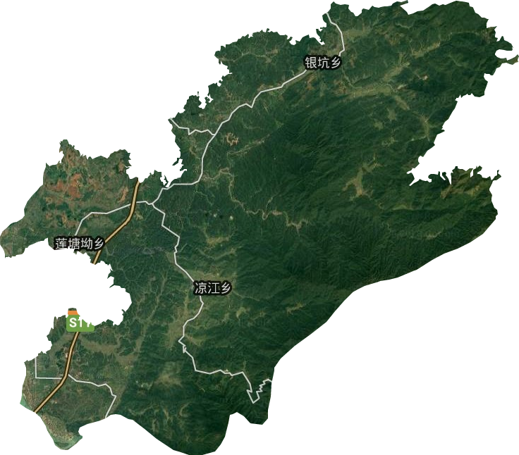 莲塘坳镇卫星图