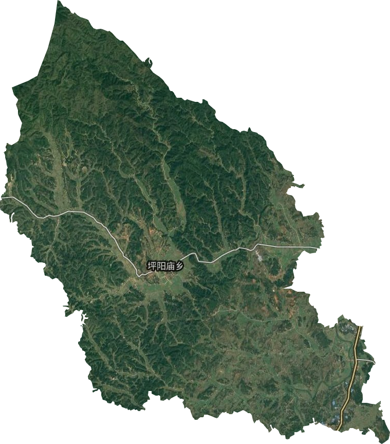 坪阳庙乡卫星图