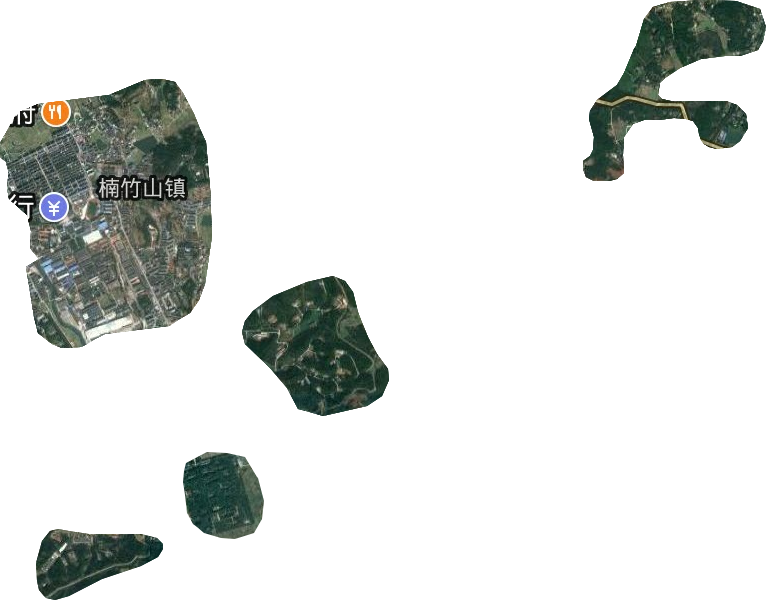 楠竹山镇卫星图