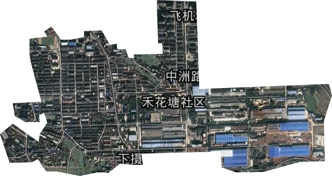中洲路街道卫星图