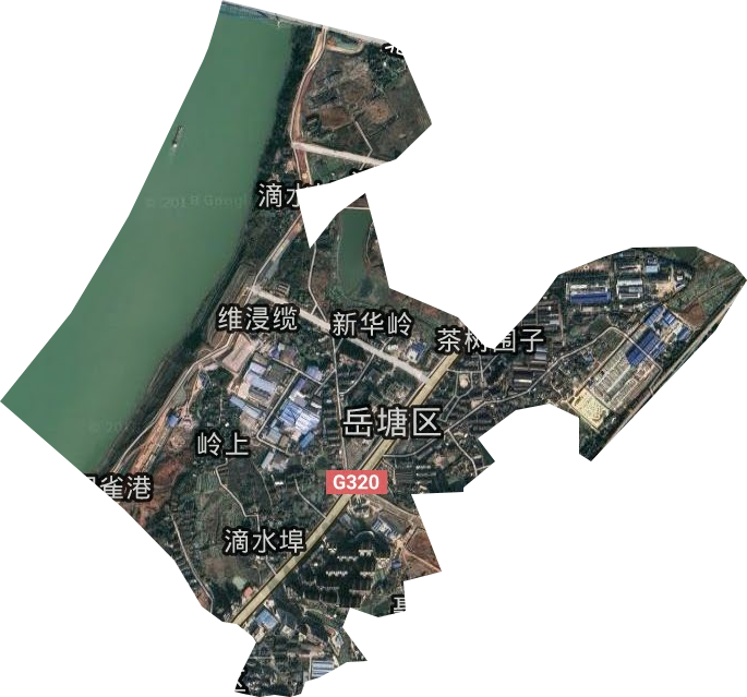 滴水埠街道卫星图