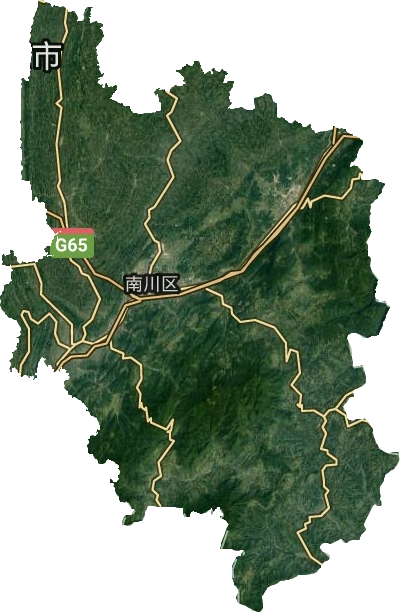 南川区卫星图