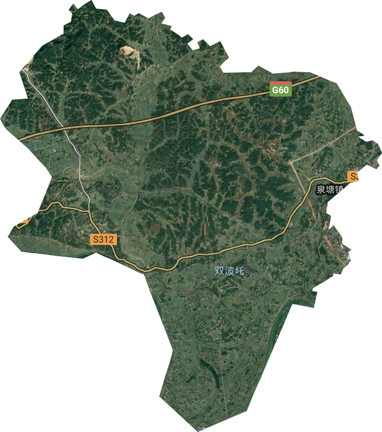 泉塘镇卫星图