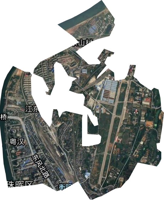 粤汉街道卫星图