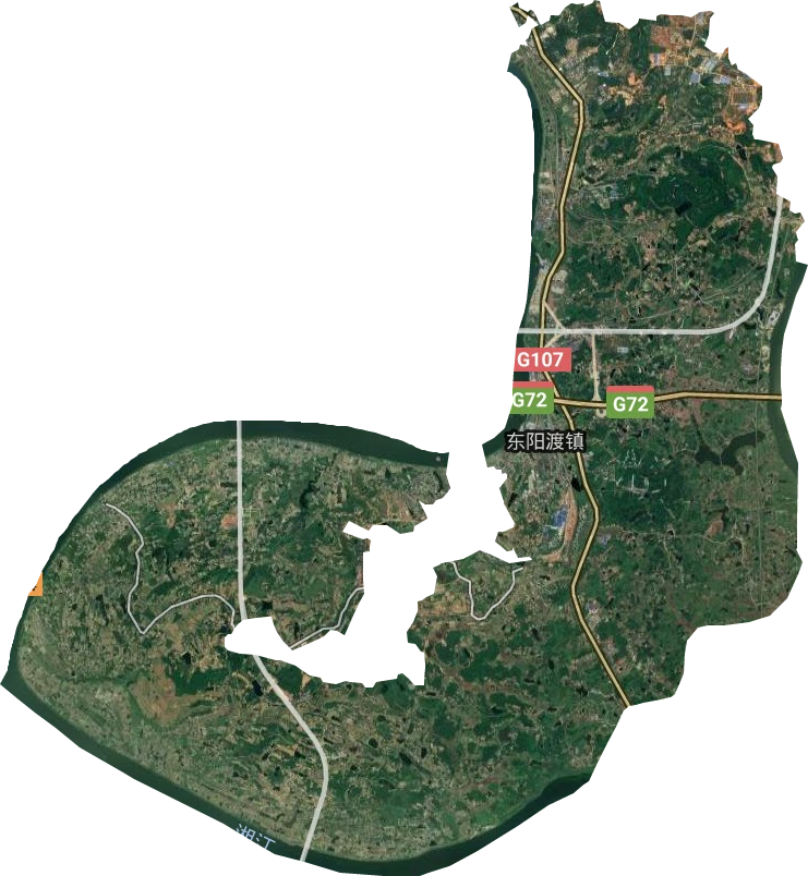 东阳渡镇卫星图