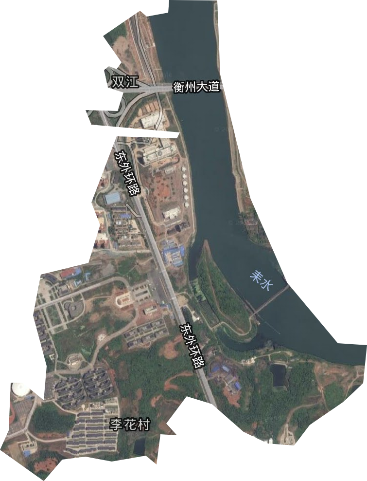 白渔潭园艺场卫星图